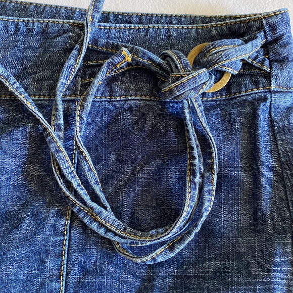 CK Calvin Klein Super Wide Leg Vintage Jeans side zip leg seams brass ring detai - Picture 6 of 13